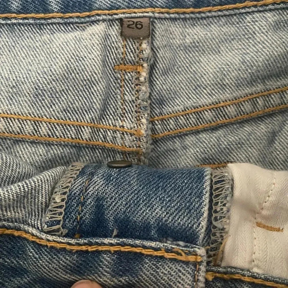 CARMAR Denim Distressed Mini Skirt - Picture 4 of 8